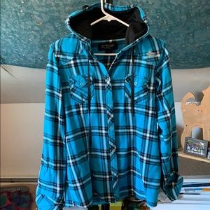 Fox Riding Women’s Hooded Flannel
